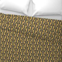 tiger damask yellow and grey