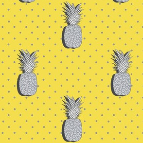 Pineapples Pop-art (illuminating yellow) 10”