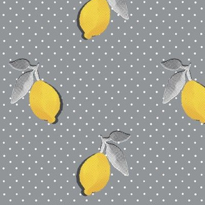 Lemons Pop-Art (ultimate gray) 12”