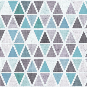 triangles grey turquoise