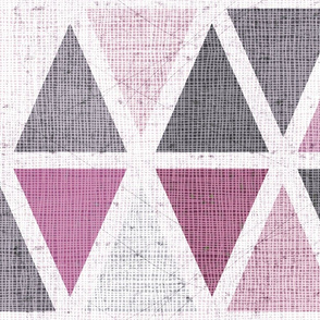 triangles grey pink jumbo