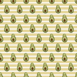 Happy avocado | Watercolour | Stripes  