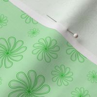 floral swirls green