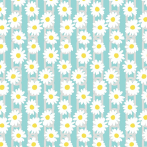 Daisy Chain on Teal