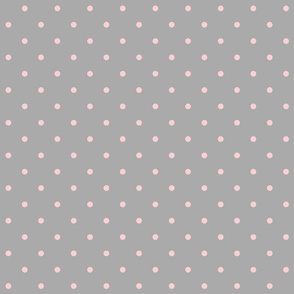 Pink Dots Girly Feminine Circles Happy Easter Gray