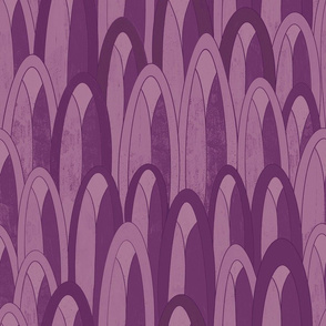 Art Deco drops - purple - medium