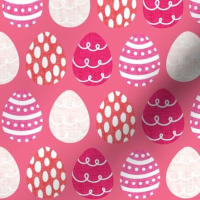 guava easter eggs + neon pink, light pink, candy apple, fuschia