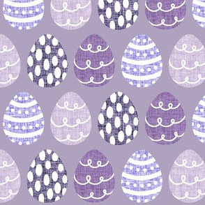lavender easter eggs + free spirit, 88-9, prune, lavender no. 2