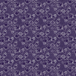 Blender geometric white on violet
