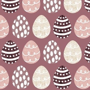 dusty rose easter eggs + dusty rose, pink, rosewood, champagne