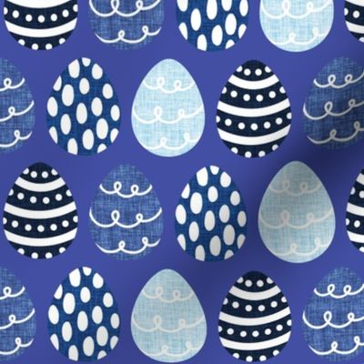 lapis easter eggs + navy no. 3, blue, cerulean, baby blue