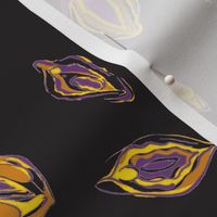 vulva Vagina purple yellow orange