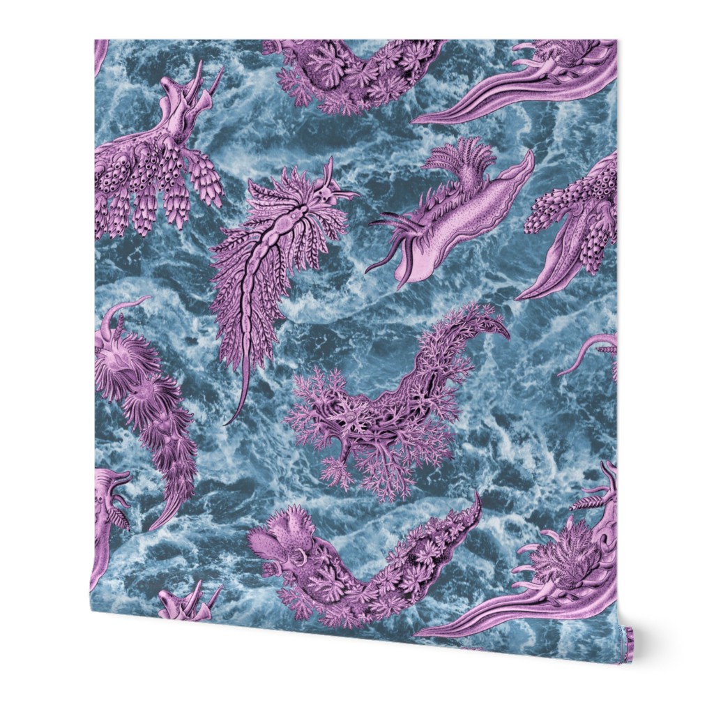 Ernst Haeckel  Lilac  Nudibranch Indigo Water