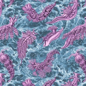 Ernst Haeckel  Lilac  Nudibranch Indigo Water