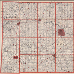 178-24  1896 Washtenaw County Plat Map