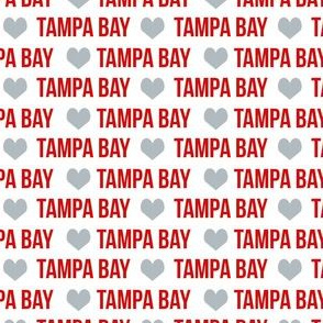 SMALL tampa bay love fabric - American football fabric - superbowl fabric