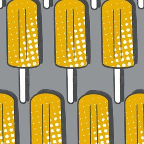 Goldenrod Popsicles Pop-Art (ultimate gray) 10”