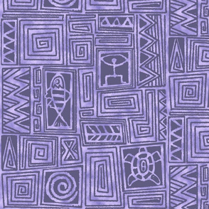 Seafarer tapa design-purple