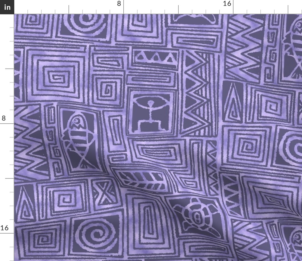 Seafarer tapa design-purple