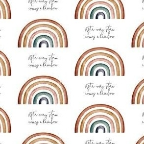 After every storm // Rainbow baby fabric