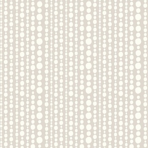Pearl strings - Custom - Natural on Egret White