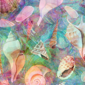 LARGE DREAMY SEASHELLS MULTICOLOR PSMGE