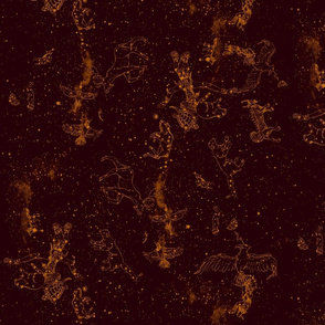 Anishinaabe Constellations Orange