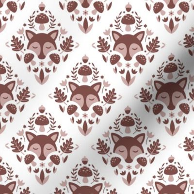 Forest Damask Brown