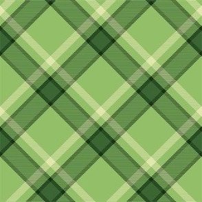 Saint Patricks Green Tartan Plaid Checked Squared Bright Green-01