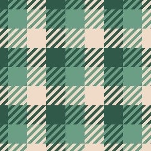 Saint Patricks Green Tartan Plaid Checked Pattern Squared-01