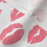 Valentines Day Lips Pink Lips - Valentines Day - Valentines Day Fabric