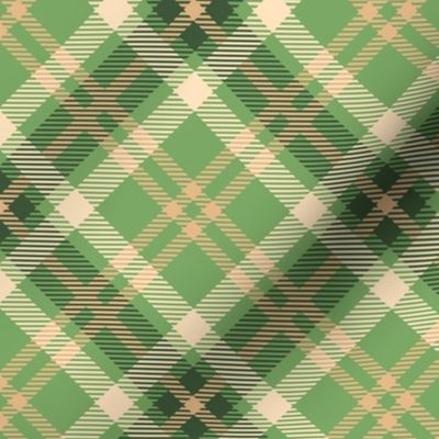 Saint Patricks Tartan Green Plaid Checked Pattern Squared-01