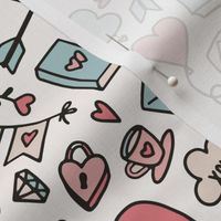 Valentines Day Pattern Hearts Arrows Cute - Valentines Day - Valentines Day Fabric