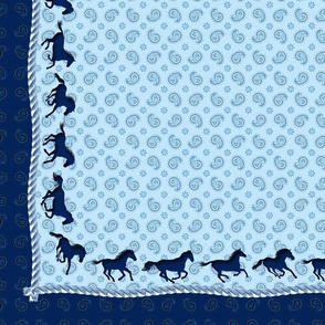 galloping mustangs bandana