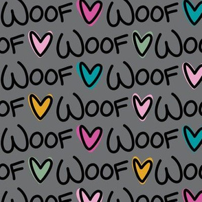 Woof Hearts Full Size (Multi Color)