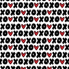 XOXO Bold Half Size (Red on White)