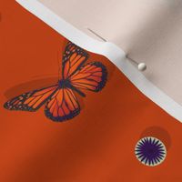 butterfly seed pod-red orange