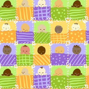 Contmeporary Baby Quilt Larger