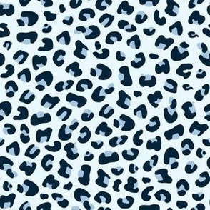 (S Scale) Blue Leopard Seamless