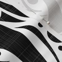 tribal turtle net - black on white - masculine tribal wallpaper