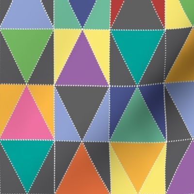 Triangle Patchwork bright