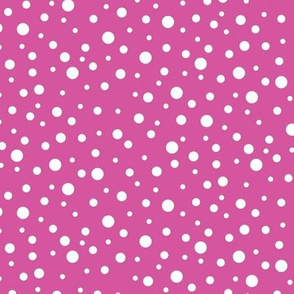 Happy Little Dots (Dark Pink)