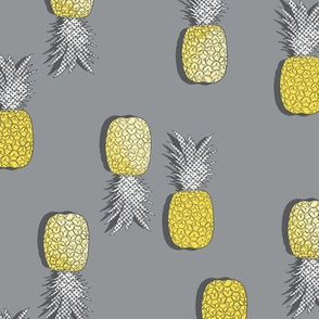 Bunch’a Pineapples Pop-Art (gray) 12”