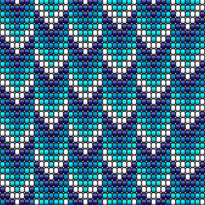 Boho beads tribal arrows blue teal white Wallpaper