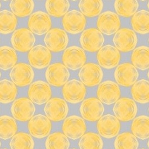 yellow painted dots 