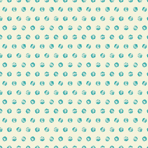 Granny Chic Rough Dots Teal