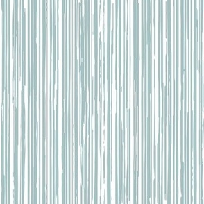 Teal and White Textured Stripes - vertical