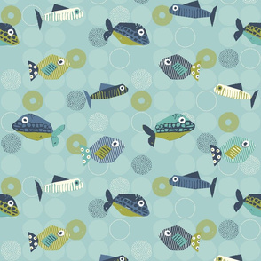 Fish - Green Blue -