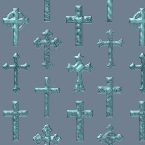 crosses slate blue