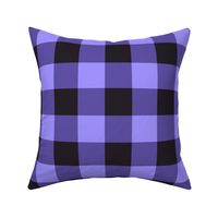 Halloween Gingham neon purple black